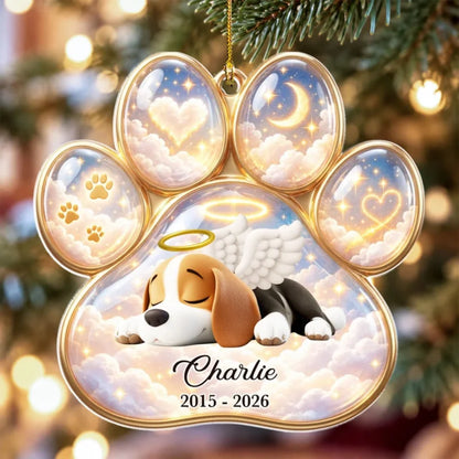 My Little Angel In Heaven - Personalized 3D Effect Acrylic Ornament