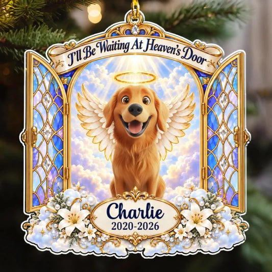 Waiting At Heaven Door - Personalized 3D Effect Acrylic Ornament