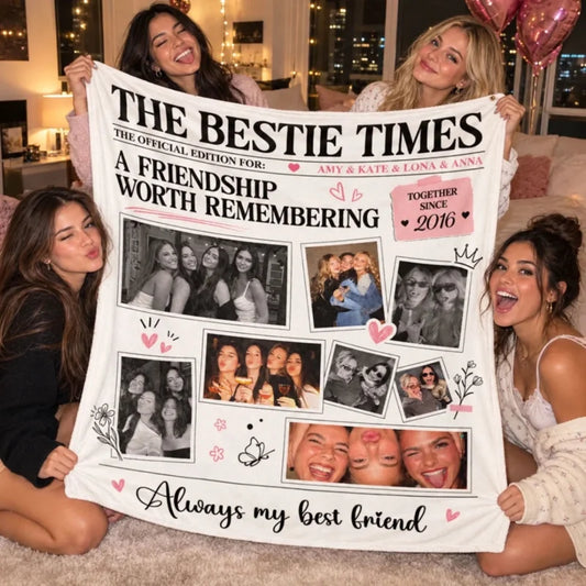 Bestie Times - Personalized Fleece Blanket
