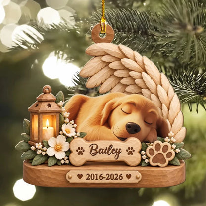 Always With Us At Christmas - Personalized 3D Effect Wood Ornament