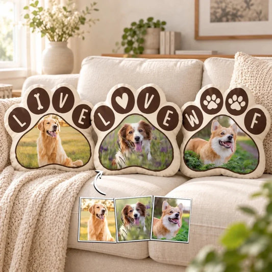 Love Live And Pet - Personalized Shaped Pillow