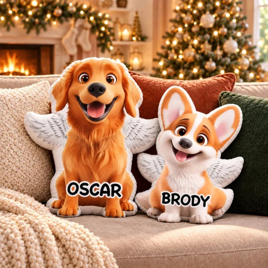 A Hug from Heaven - Personalized Shaped Pillow