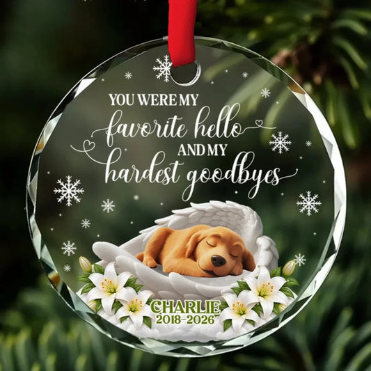 Loved Beyond A Lifetime - Personalized 3D Effect Glass Ornament