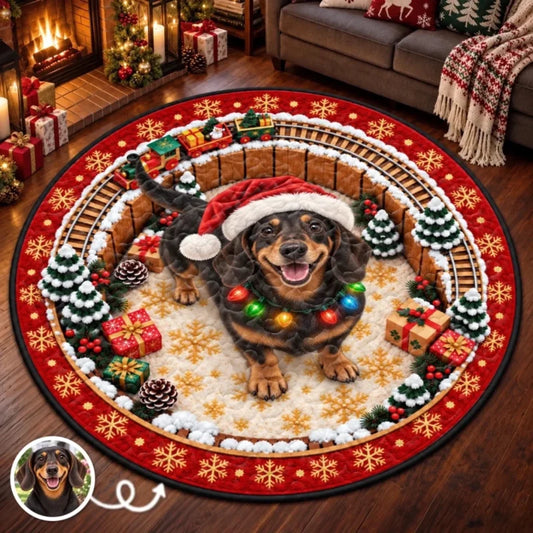 Custom Pet Photo Christmas Dog Decor Gifts For Dog And Cat Lovers, Pet Lovers - Personalized Quilted