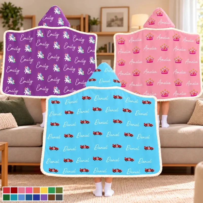 Custom Name Gifts for Kids - Personalized Snuggle Blanket