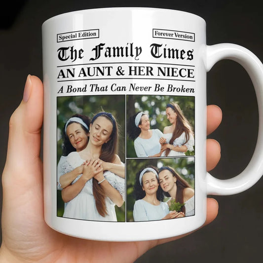 Personalized An Aunt & Her Niece Bond Photo Mug