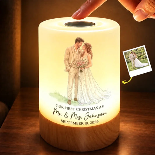 Personalized Photo First Christmas Wedding Gifts Night Light