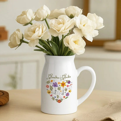 Personalized Mommy's Garden Mom Flower Vase