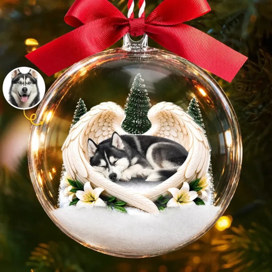 Personalized Pet Photo Christmas Memorial Gifts Ball Ornament