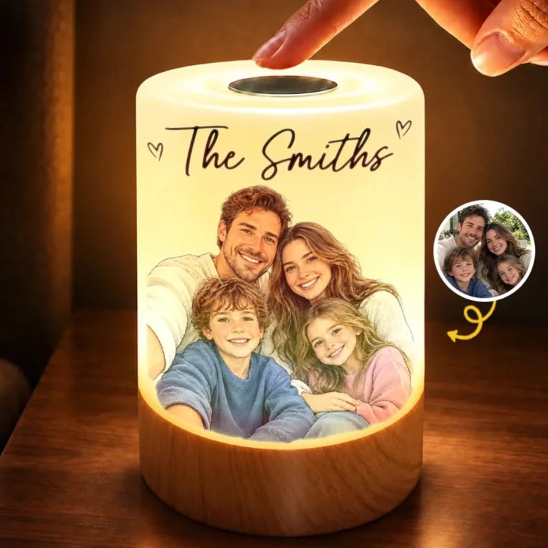 Personalized Photo Keepshake Gifts for Families Night Light