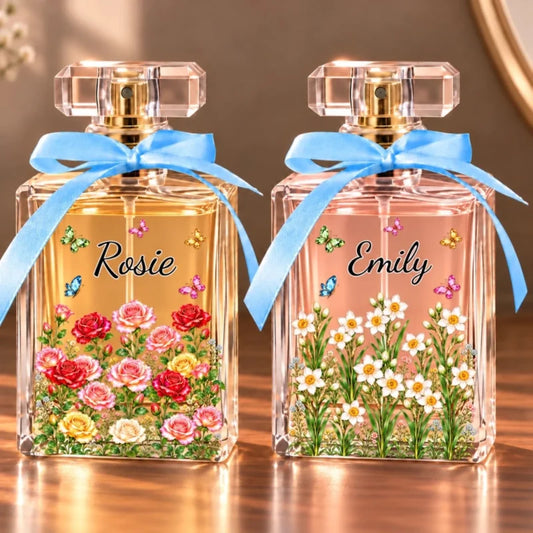 Personalized Name Butterfly Flower Gifts For Women