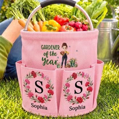 Custom Name Gardener of the Year Gifts - Personalized Tool Bag Trio