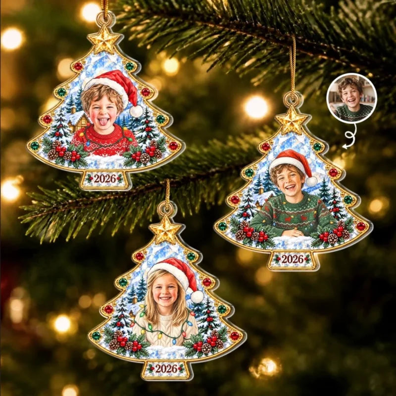 Personalized Photo Christmas Tree Acrylic Ornament