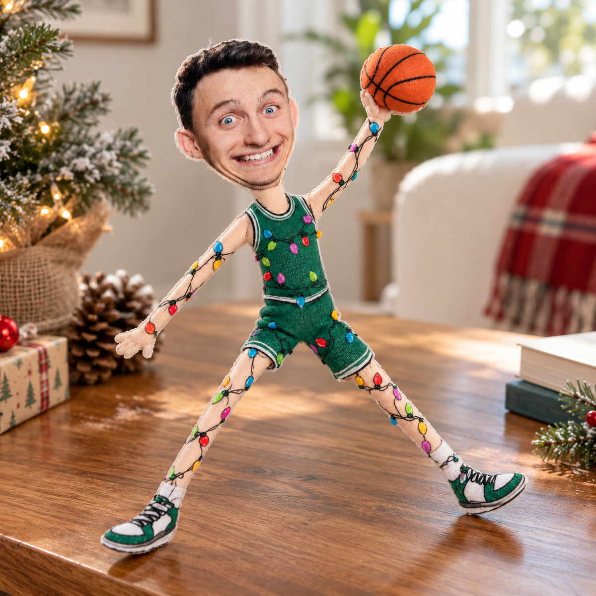 Personalized Basketball Player Mini Me Ugly Plush Doll