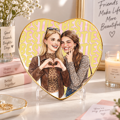 Turn Your Photo Into Watercolor Art - Best B*Tches Friendship Gifts - Personalized Jewelry Dish