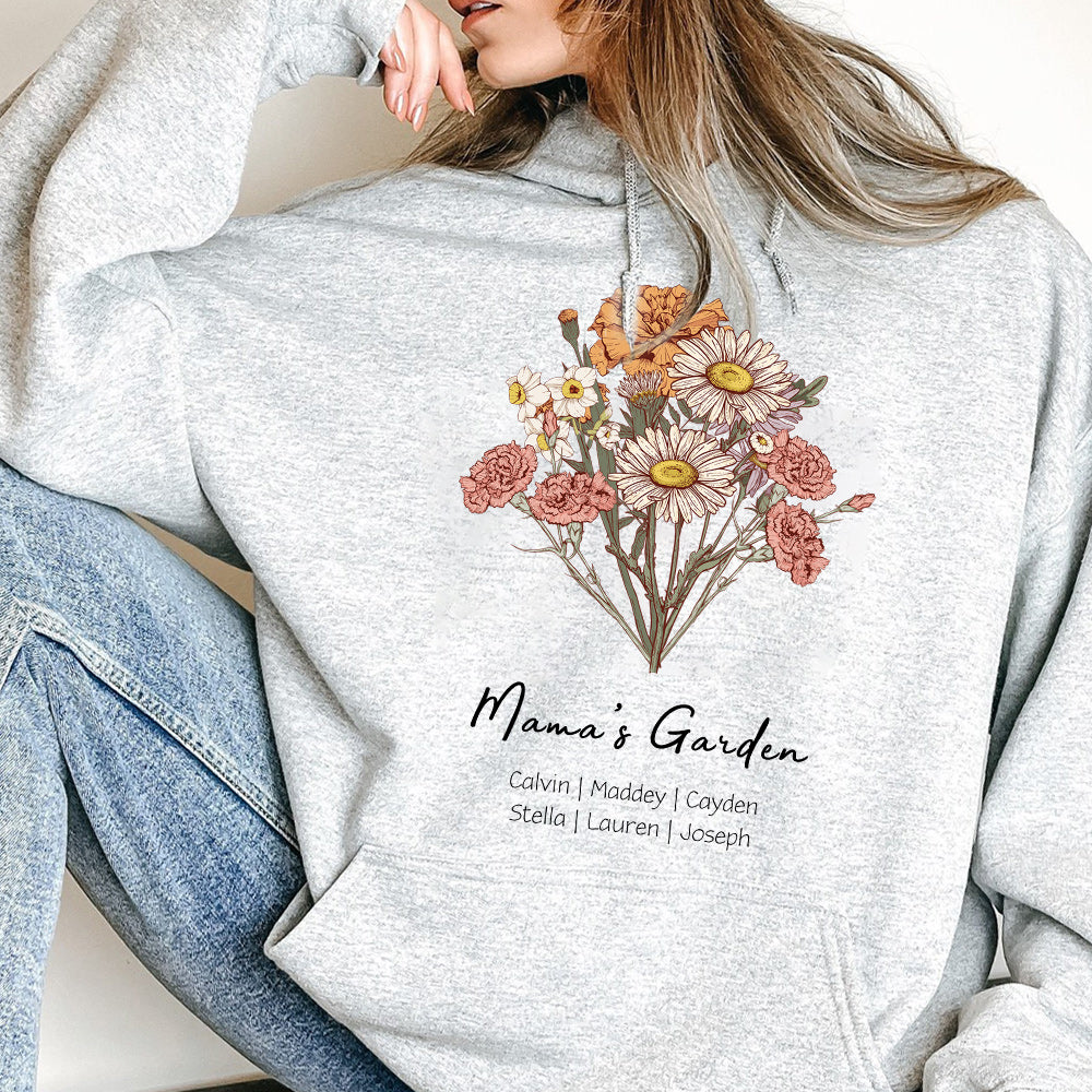 Mamas Garten ist ihr Kinder-Hoodie/Rundhalsausschnitt/T-Shirt (KI verarbeitet)