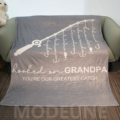 🏆Hooked on Daddy Custom Blanket