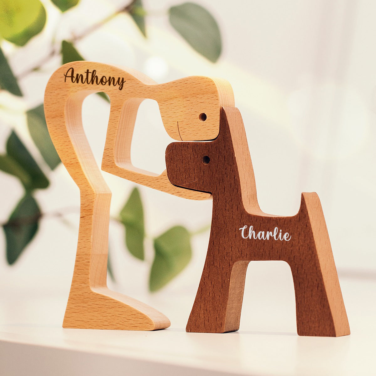 Personalized Fur-Friend Wooden Sculpture