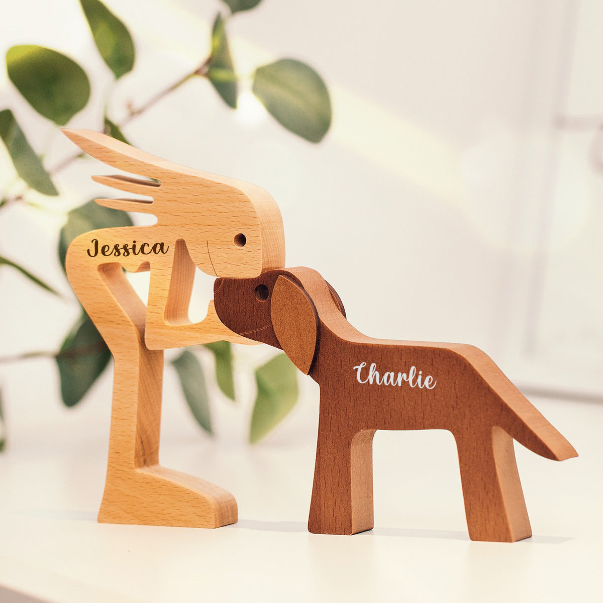 Personalized Fur-Friend Wooden Sculpture