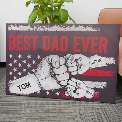 Bester Papa aller Zeiten Premium-Leinwandfamilie