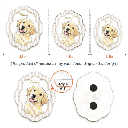 Custom Pet Portrait Acrylic Fridge Magnet