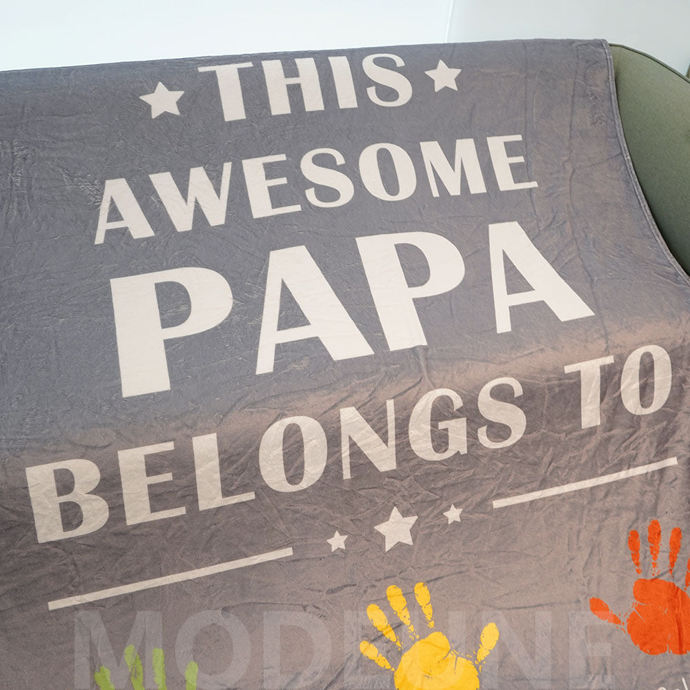 🏆Awesome PAPA Belongs to Customized Blanket