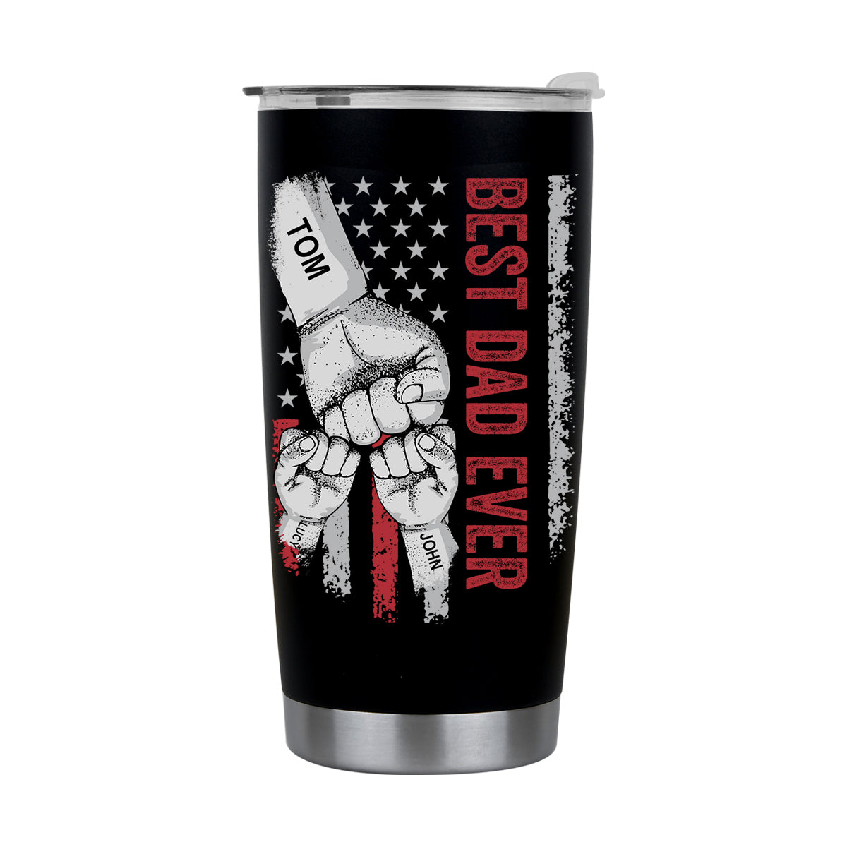 🥃BEST DAD EVER Custom Stainless Steel Tumbler
