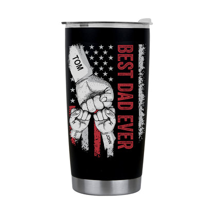 🥃BEST DAD EVER Custom Stainless Steel Tumbler