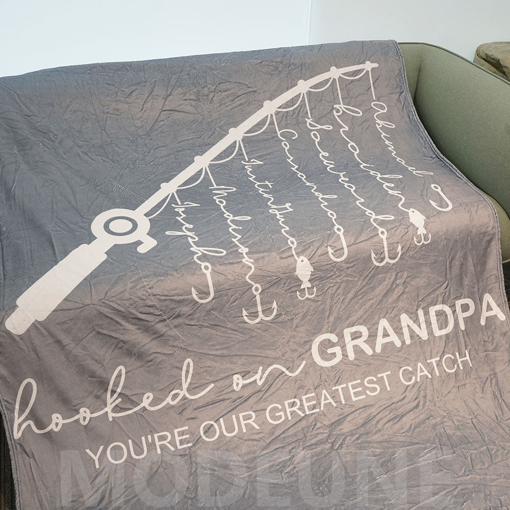 🏆Hooked on Daddy Custom Blanket