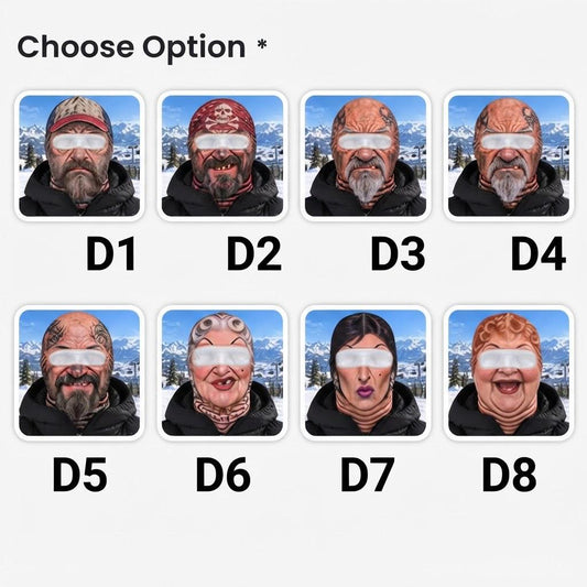 Personalized Funny Pirate Tattoo Biker Novelty Ski Mask