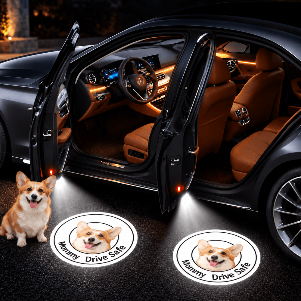 Light Projector Box Display Personalized Dog Portrait Car Door Projector Lights – Cuszoo