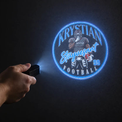 Personalized Football Player Game Day Car Door Projector Lights