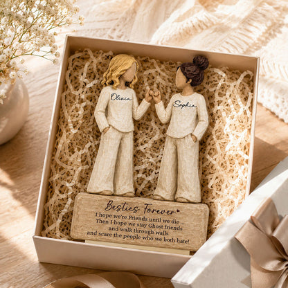 Personalized Pinky Promise Besties Wooden Plaque