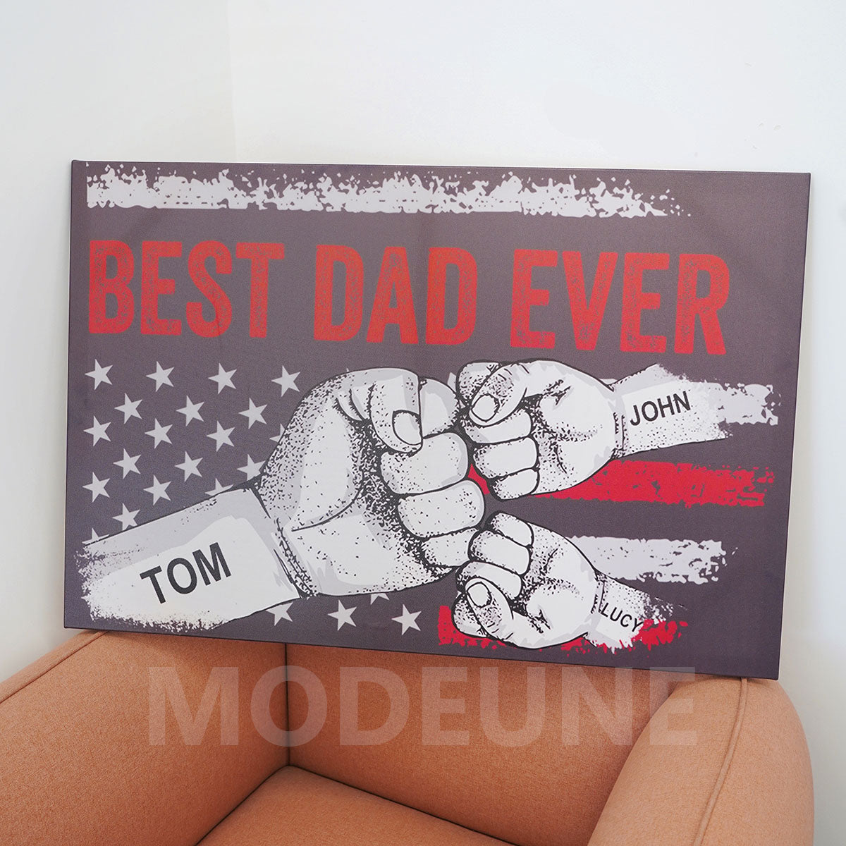 Bester Papa aller Zeiten Premium-Leinwandfamilie