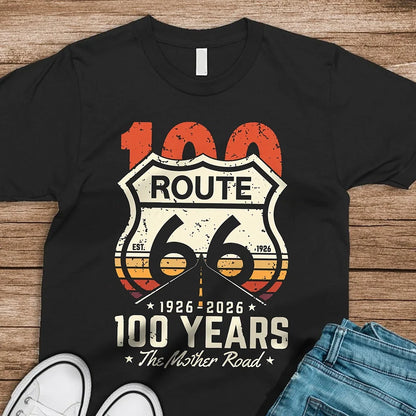 Personalized Route 66 Classic Tee, Retro Open Road Design, Unique Gift for Road Trip Fans