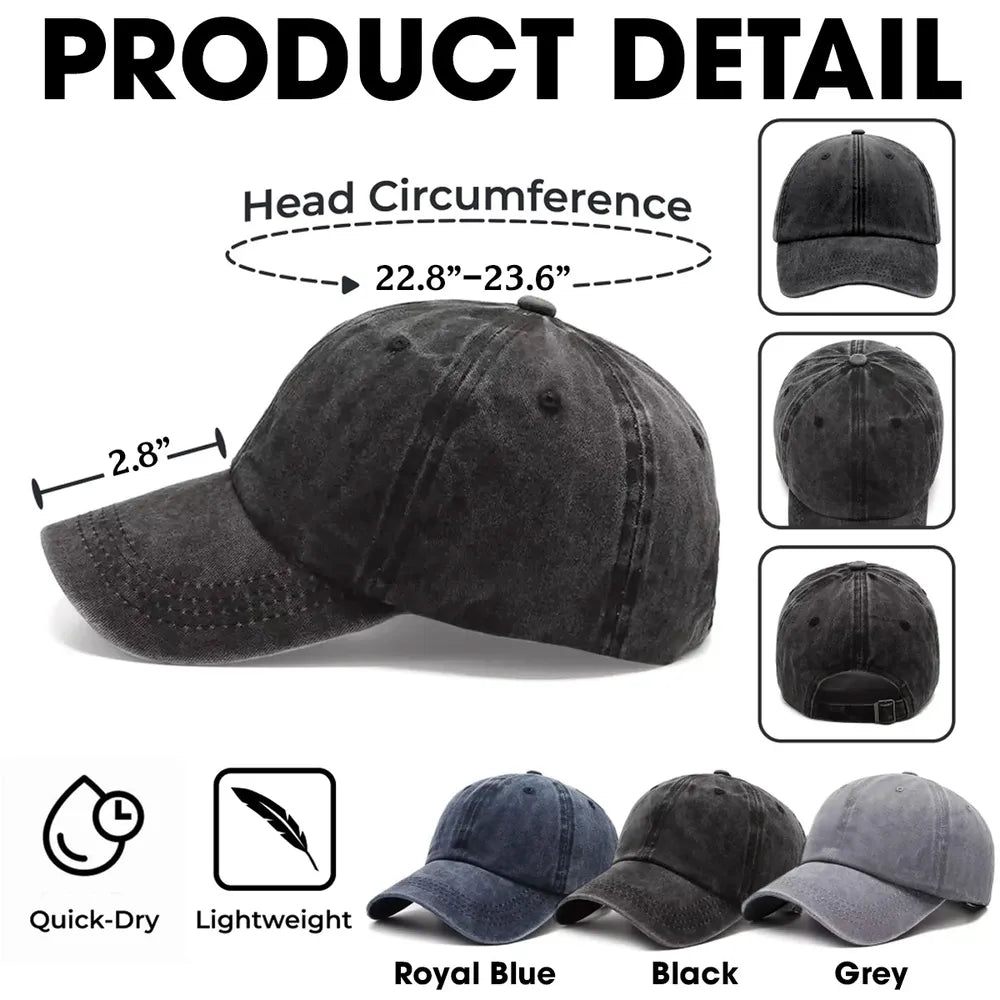 Personalized The Dogfather Dog Dad Denim Cap