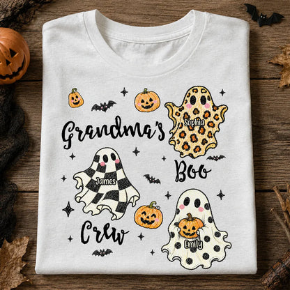 Personalized Grandma's Boo Crew Halloween Shirt