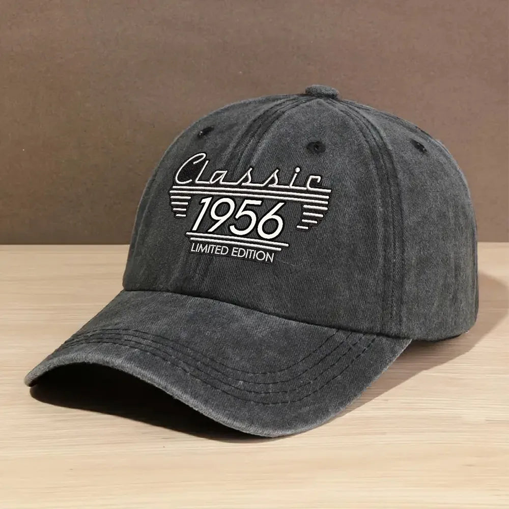 Personalized Classic Year Vintage Denim Cap