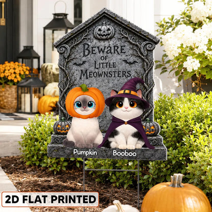 Custom Little Meownsters Yard Sign