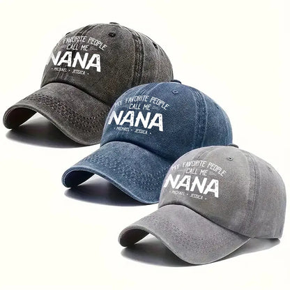 Personalized Favorite People Call Me Grandma Cap
