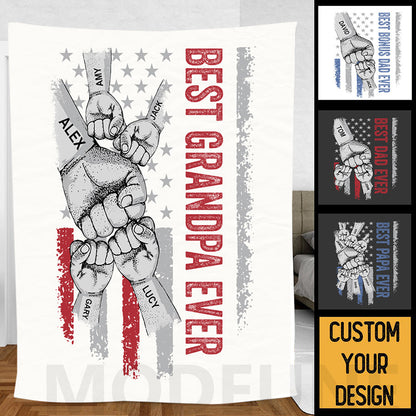 🏆BEST DAD EVER Customized Blanket