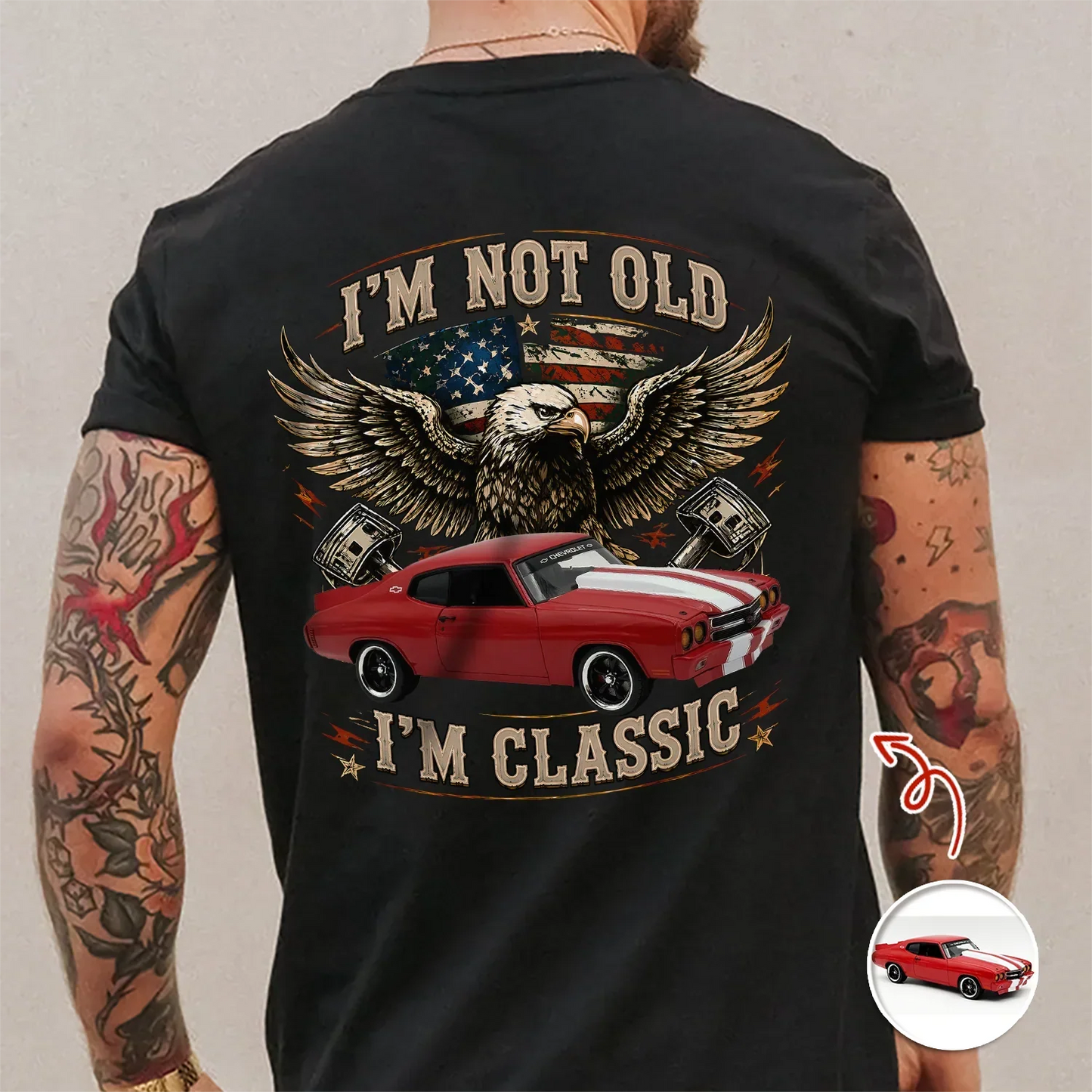 Personalized I'm Not Old I'm Classic Car T-Shirt