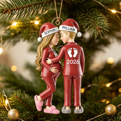 Personalized Parents-to-Be Christmas Acrylic Ornament