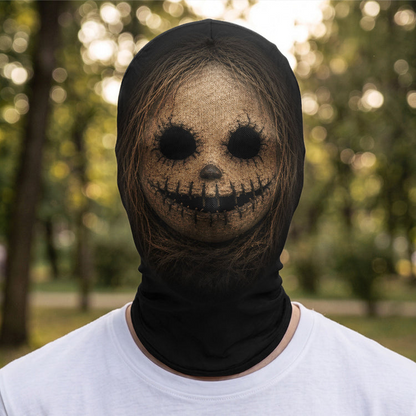 Custom Spooky Face Balaclava Mask