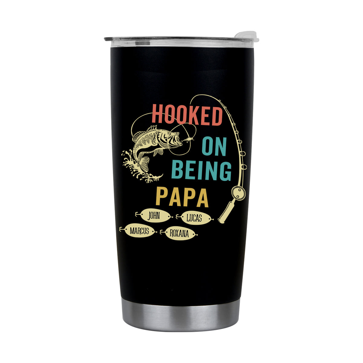 🥃HOOKED ON BEING Custom Edelstahlbecher