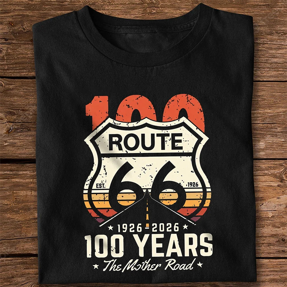Personalized Route 66 Classic Tee, Retro Open Road Design, Unique Gift for Road Trip Fans