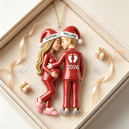 Personalized Parents-to-Be Christmas Acrylic Ornament