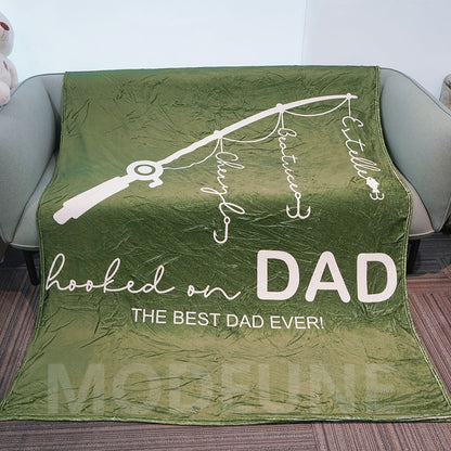 🏆Hooked on Daddy Custom Blanket