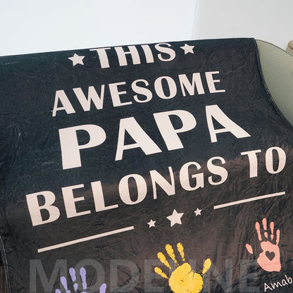 🏆Awesome PAPA Belongs to Customized Blanket