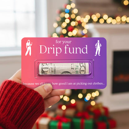 Personalized Santa Wish List Money Holder Card